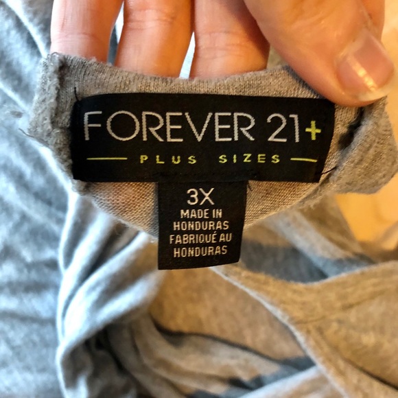 Plus size, grey active drape back top. FREE WITH PURCHASE JUST BUNDLE - Picture 3 of 3